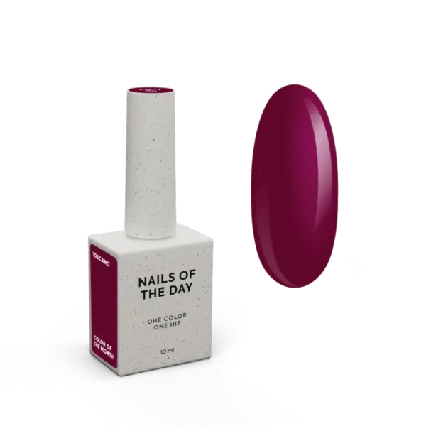 NAILSOFTHEDAY - October 2025 Toscano - color of the month is wine, 10 ml - לק ג'ל אוקטובר 2025 טוסקנה - צבע יין 10 מל