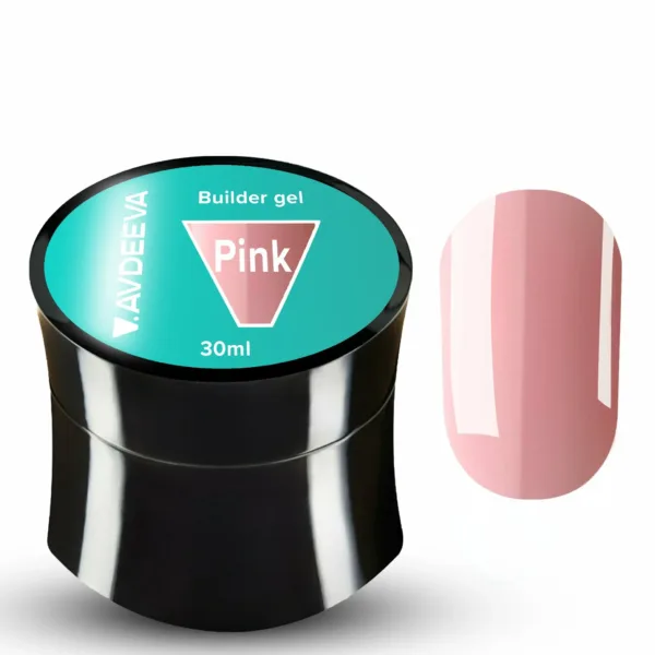 V.AVDEEVA - Builder gel 30ml, Color Pink - בילדר ג'ל 30 מל צבע - ורוד