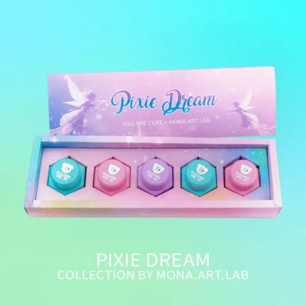 YOU ARE CUTE - набір білдер гелів PIXIE DREAM Collection By Mona Art Lab 5 шт