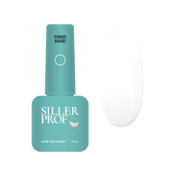 Siller - Fiber Base – nail base with nylon fibers, 15ml - בייס עם סיבים 15 מל