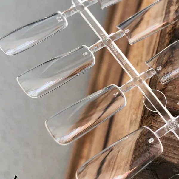 Gel tips for nail extension Square 240 pcs - טיפסים מג'ל לבנייה מרובע 240 יחידות