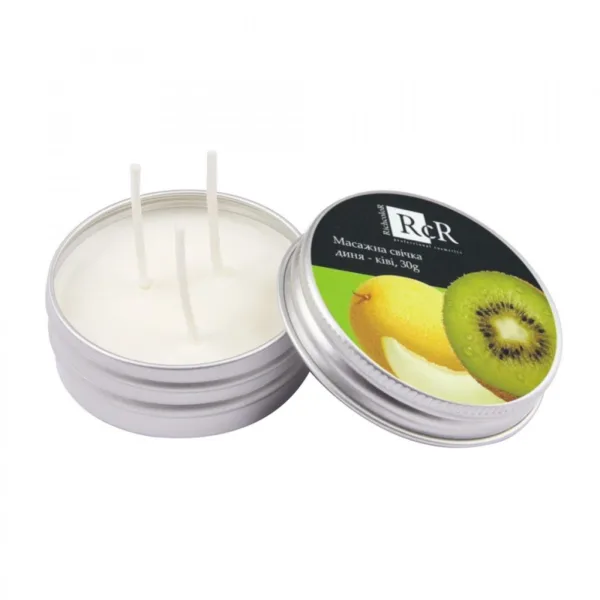 Richcolor  - Melon-Kiwi massage candle, 30 g - נר עיסוי מלון - קיווי, 30 גרם