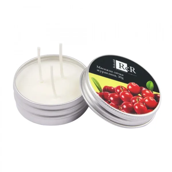 Richcolor  - Cranberry massage candle, 30 g - נר עיסוי חמוציות, 30 גרם