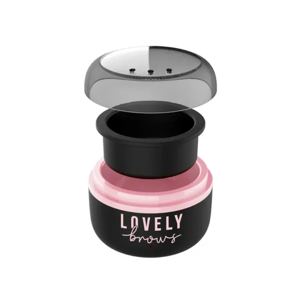 Lovely Brows - Eyebrow and face depilation kit with mini wax melter USB pink - מחמם שעווה מיני - ורוד