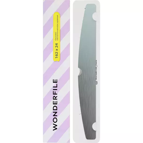 Wonderfile - METAL BASE FILE HALFMOON 162*24mm