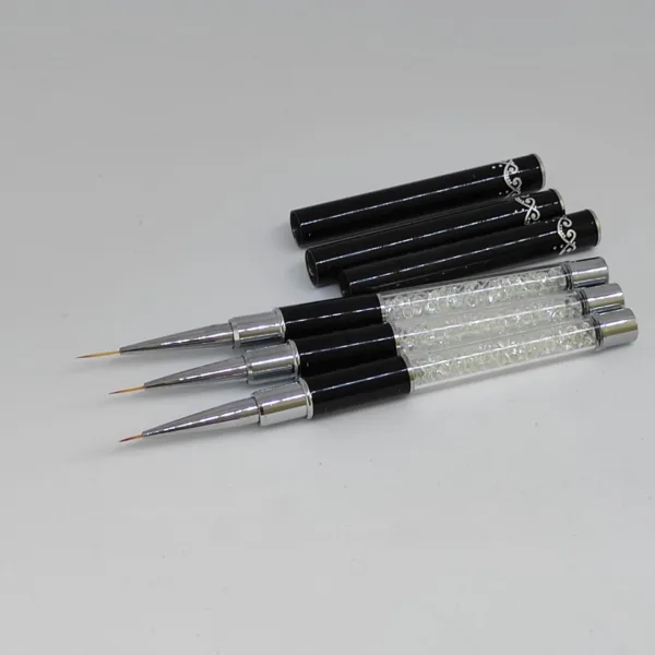 Sets brush for desing #1,#2,#3, metal - סט 3 מברשות ציור