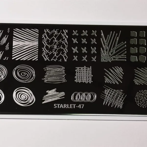 Stamping Nail Art Plate starlet - 47
