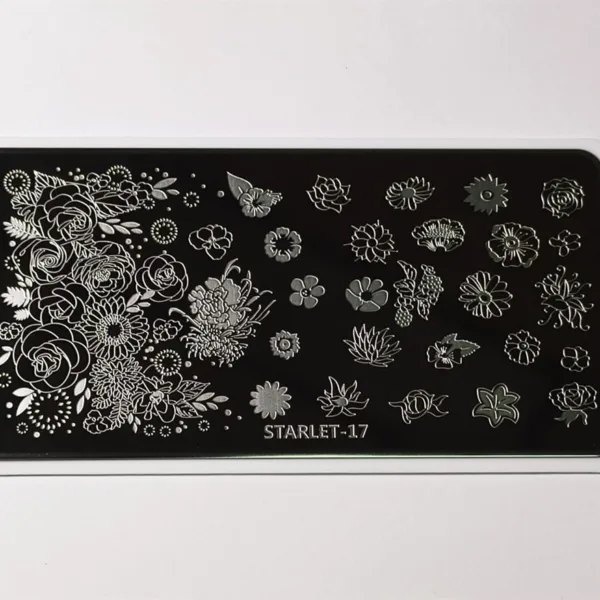 Stamping Nail Art Plate starlet - 17