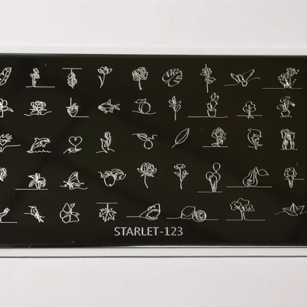 Stamping Nail Art Plate starlet - 123