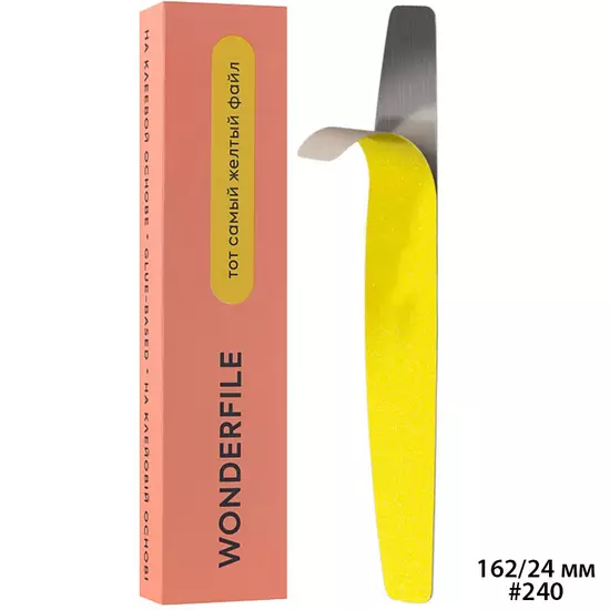 Wonderfile - Sticker fales SOFT on foam HALFMOON 162*24mm 240gritt 20pcs