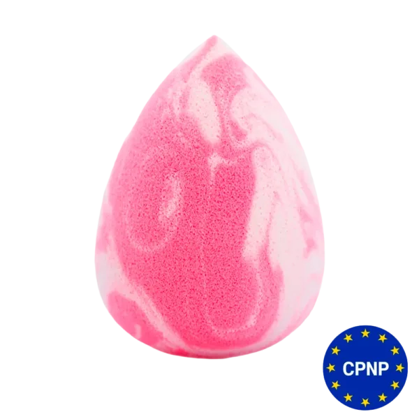 ZOLA - Sponge super soft white-pink drop - ספוג רך במיוחד טיפה לבנה-ורודה
