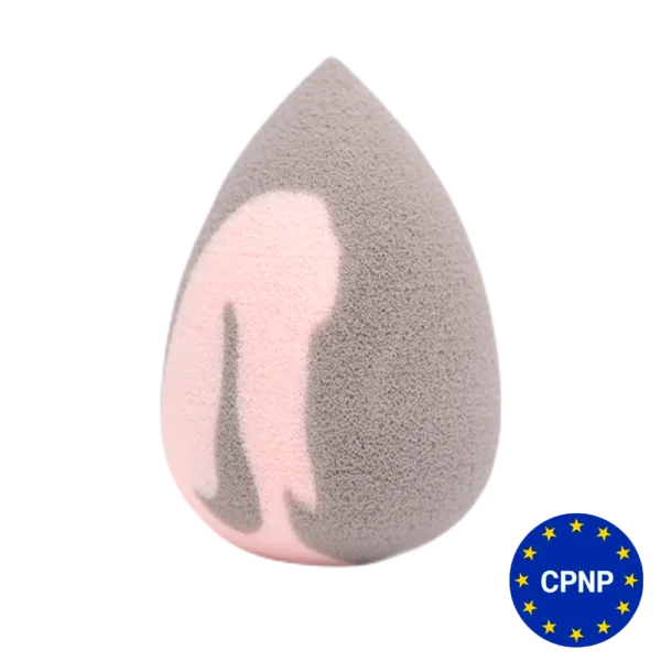 ZOLA - Sponge super soft drop gray-pink - ספוג סופר רך טיפה אפור-ורוד