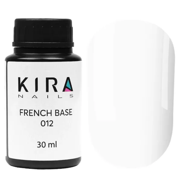 Kira Nails - French Base основа 012 (білий), 30мл