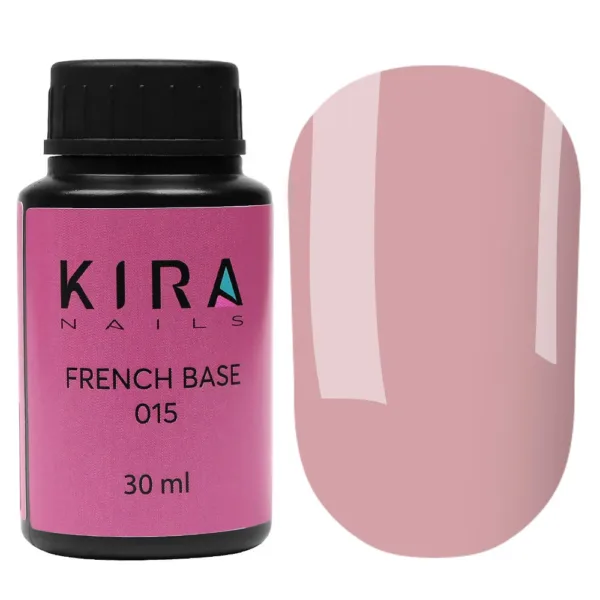 Kira Nails -  French Base основа 015 (крем), 30мл - моделюючий гель