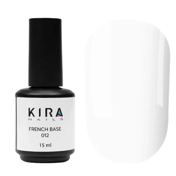 Kira Nails - French Base 012 (білий), 15 мл основа
