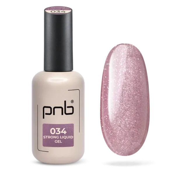 PNB - Strong Liquid Gel, No, 034, Silk Whisper, 17 ml - рідкий гель для моделювання