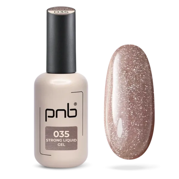 PNB - Strong Liquid Gel, No, 035, Golden Latte, 17 ml - рідкий гель для моделювання