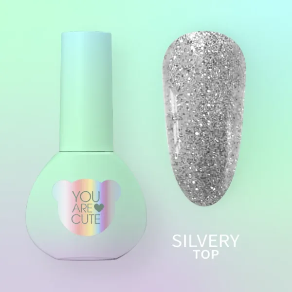 YOU ARE CUTE - Топ для гель-лаку Top Silvery