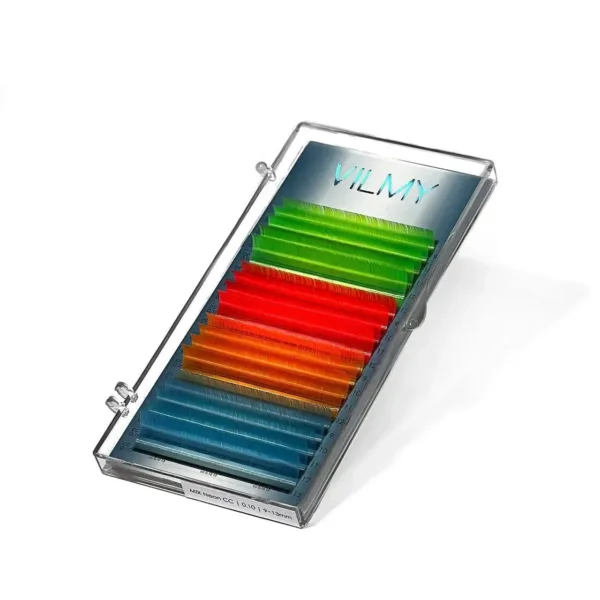 VILMY -  Lashes NEON 4color mix, CC 0.07 (9-13)