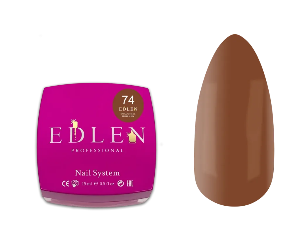 EDLEN - Моделюючий гель 15 мл, Кава у Львові № 74