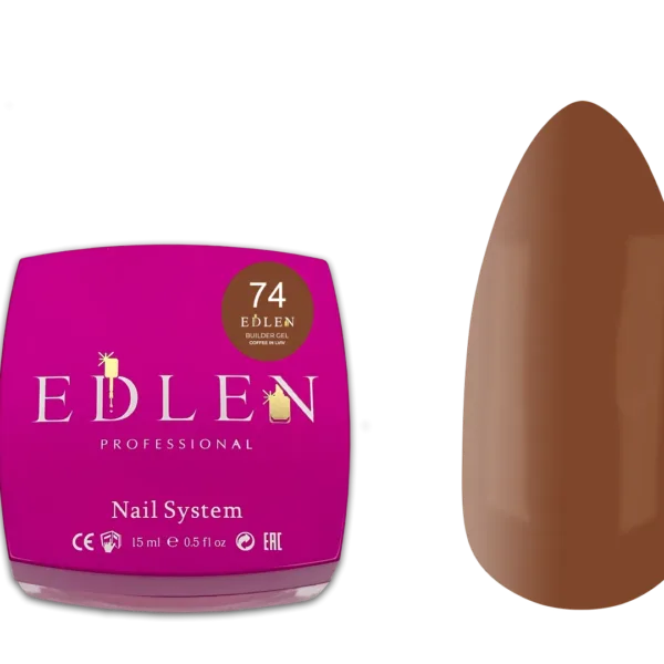 EDLEN - Моделюючий гель 15 мл, Кава у Львові № 74