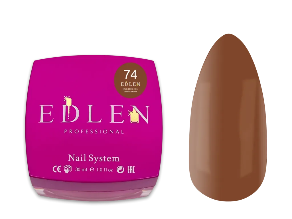 EDLEN - Моделюючий гель 30 мл, Кава у Львові № 74