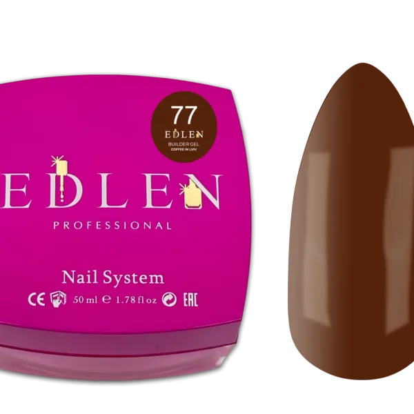 EDLEN - Моделюючий гель 50 мл, Кава у Львові № 77