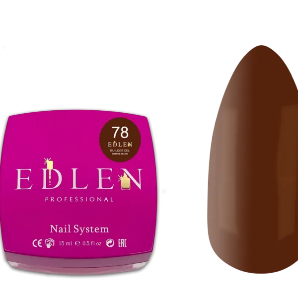 EDLEN - Моделюючий гель 15 мл, Кава у Львові № 78