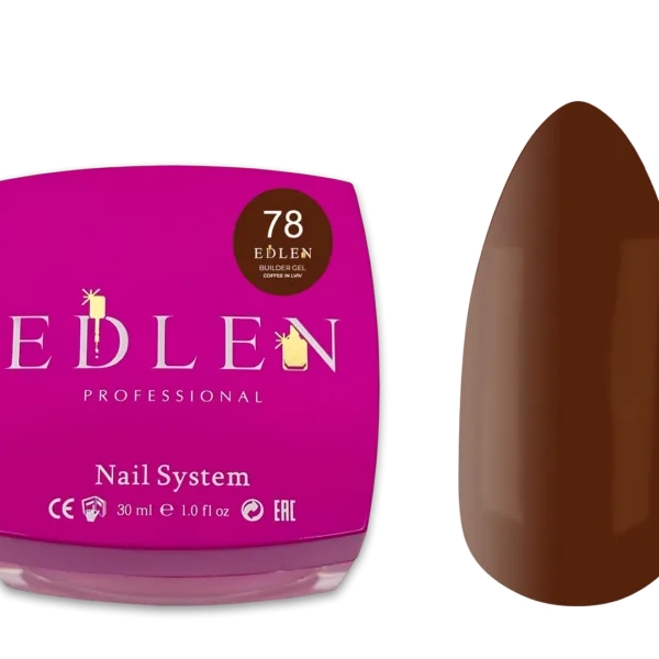 EDLEN - Моделюючий гель 30 мл, Кава у Львові № 78