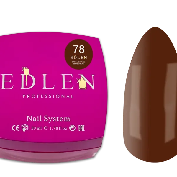 EDLEN - Моделюючий гель 50 мл, Кава у Львові № 78