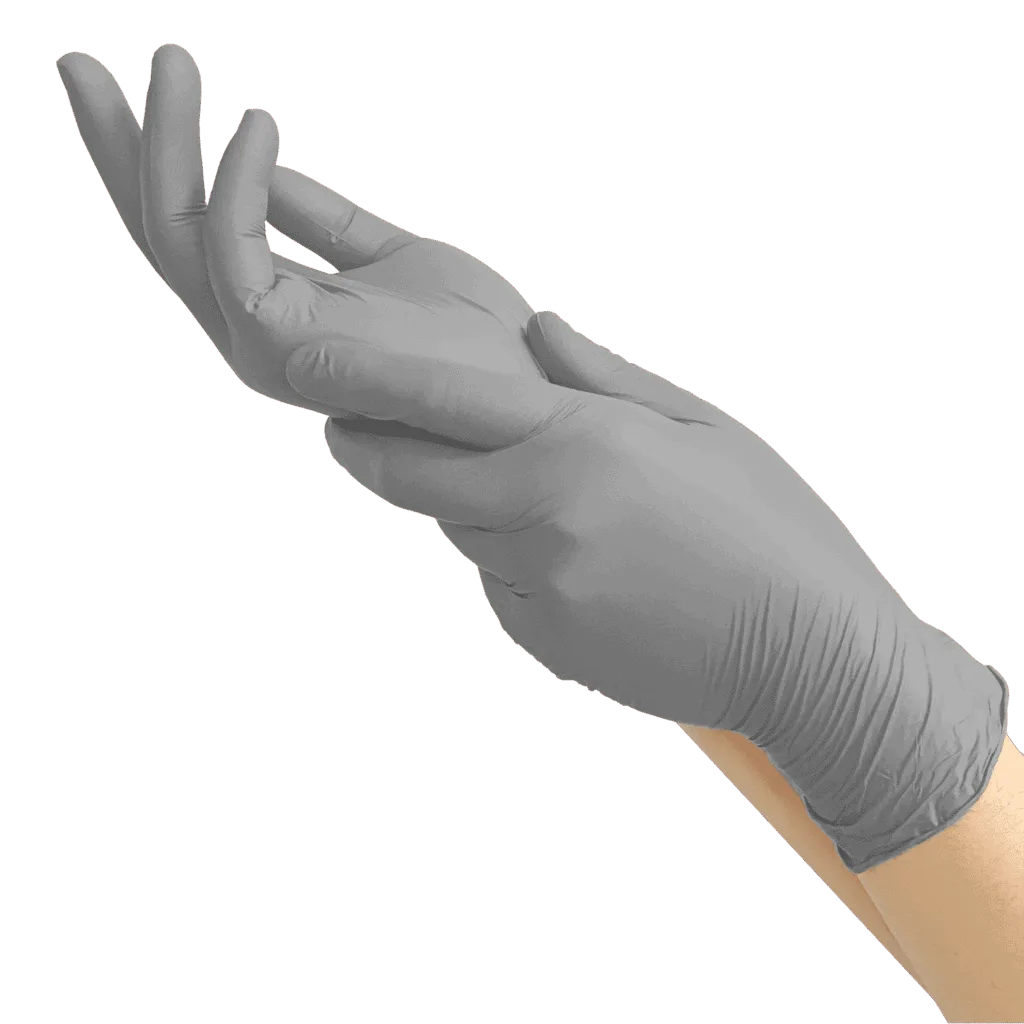 Рукавички нітрилові MediOk, ASH (сірі), розмір М 100 шт - Зображення 2
