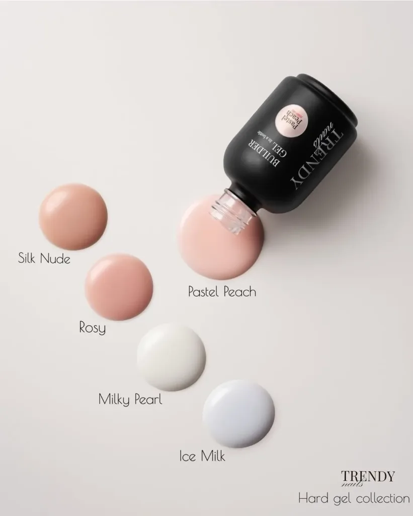 TRENDY - Моделюючий / Твердий гель "Pastel Peach" 15 мл - Зображення 4