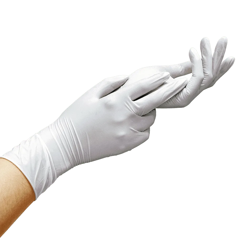 Рукавички нітрилові Mediok Snow (білі) розмір S 100 шт - Зображення 2