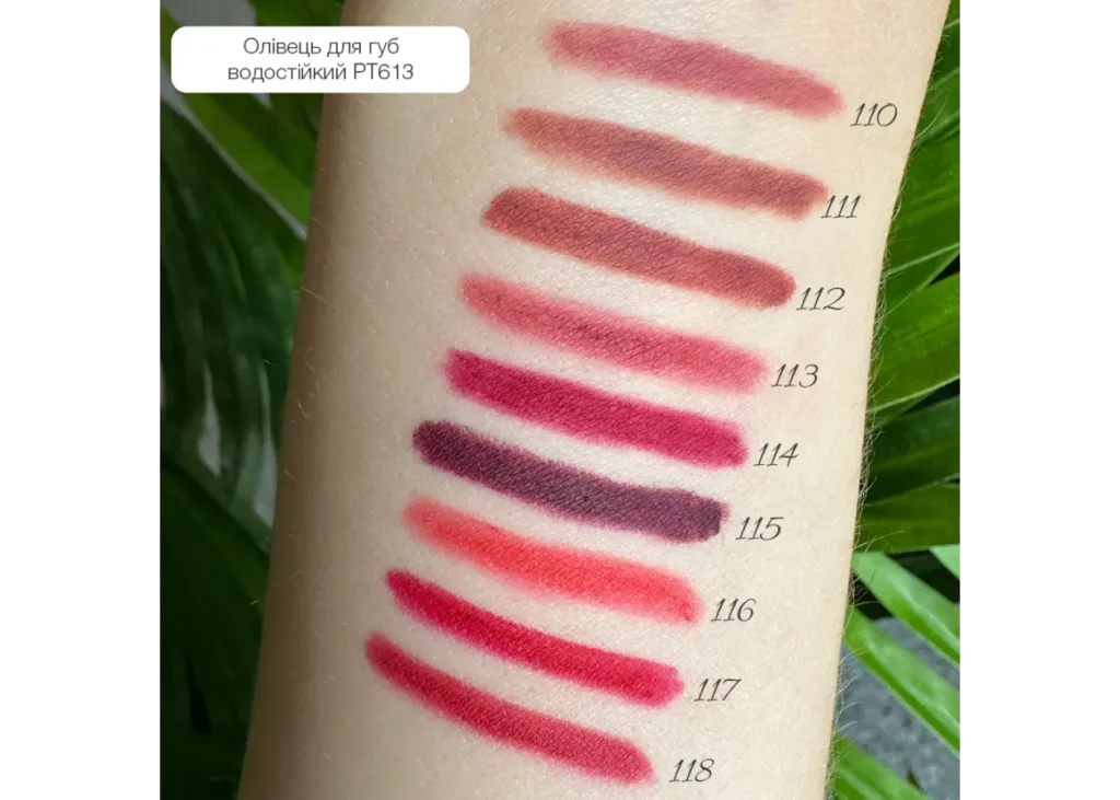 TopFace - Водостійкий олівець для губ (1.14 г), № 117, малиновий - Зображення 2