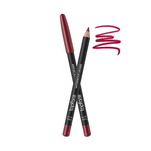 TopFace - Водостійкий олівець для губ (1.14 г), № 114, темна вишня