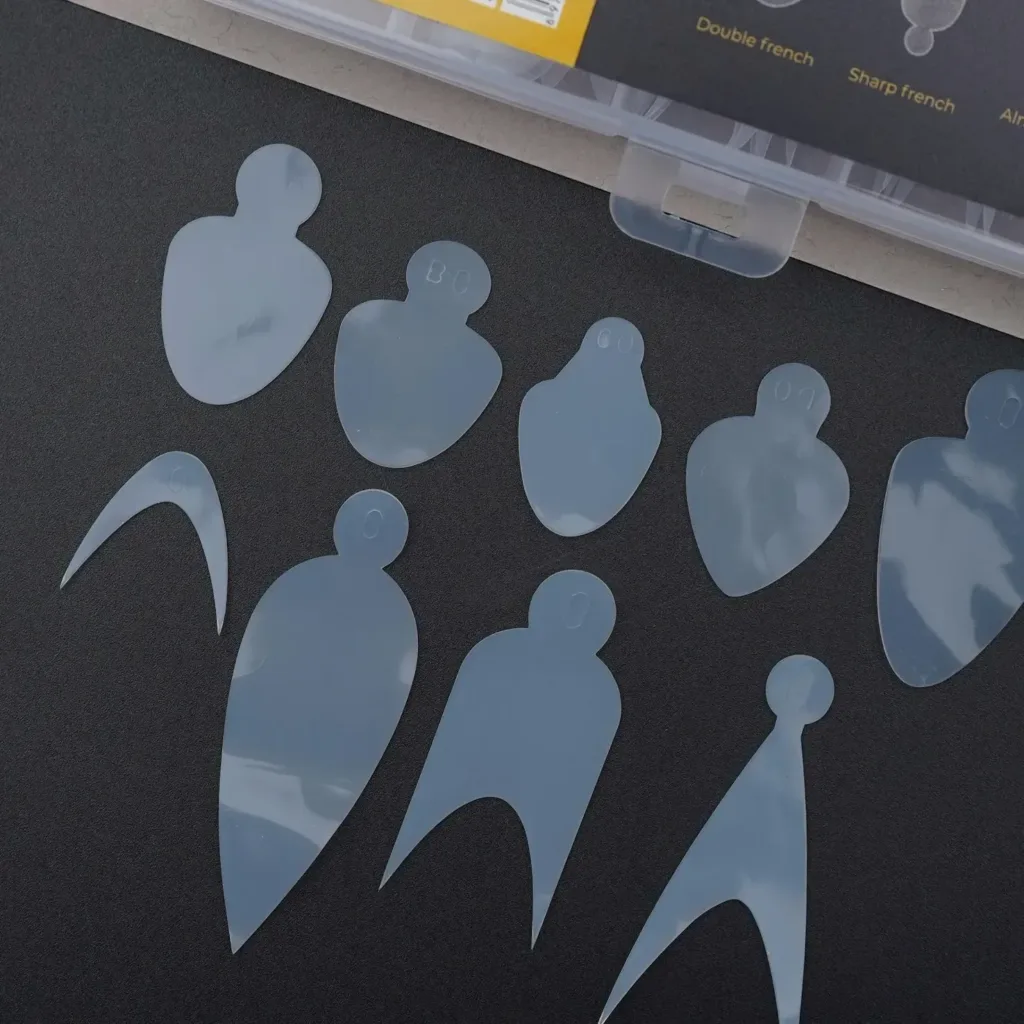 Набір для нігтьового дизайну 1, 108 шт. (9 форм) - силіконові форми для моделюючого гелю та французького манікюру - Зображення 3