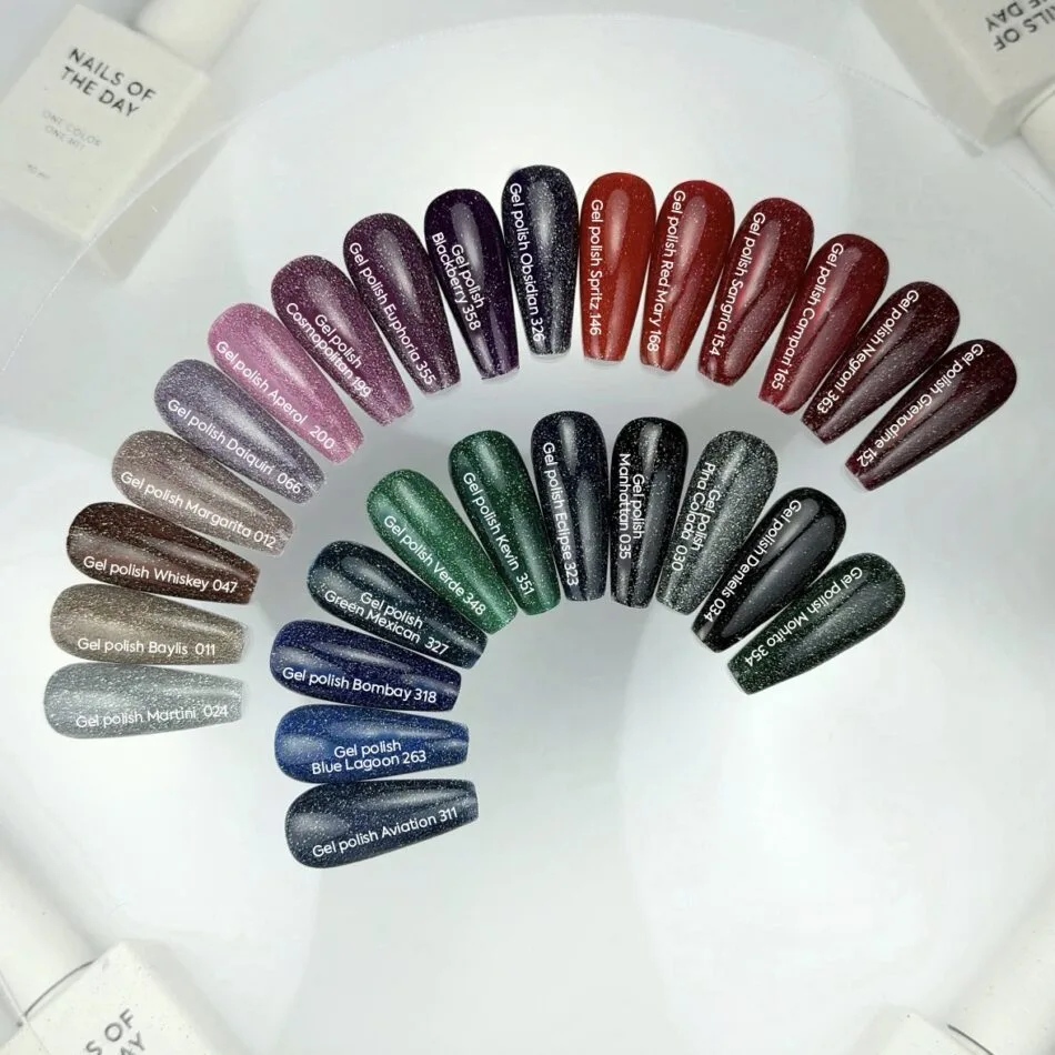 NAILSOFTHENIGHT - гель-лак Grenadine - бордовий (гранат) рефлективний, 10 мл, № 152 - Зображення 5