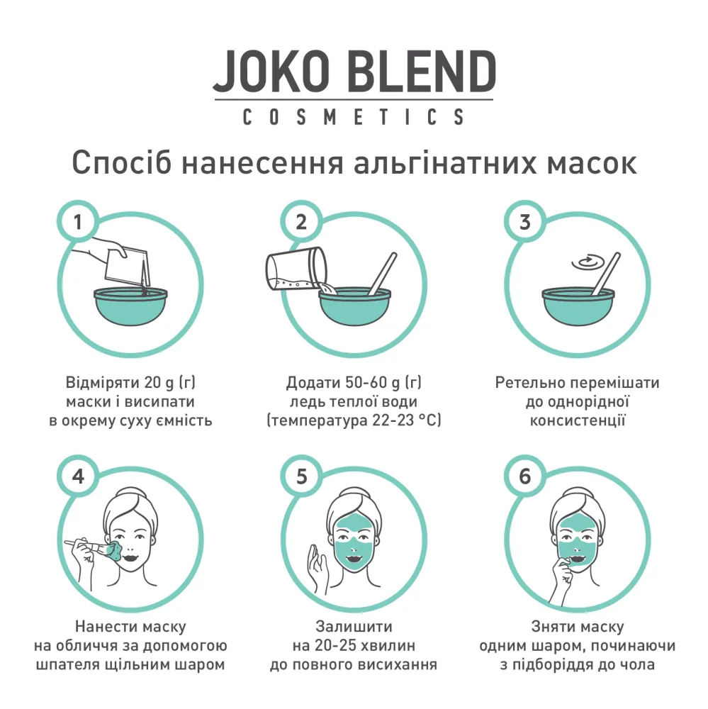 Joko Blend - Альгінатна маска з вітаміном C, 20 г - Зображення 4