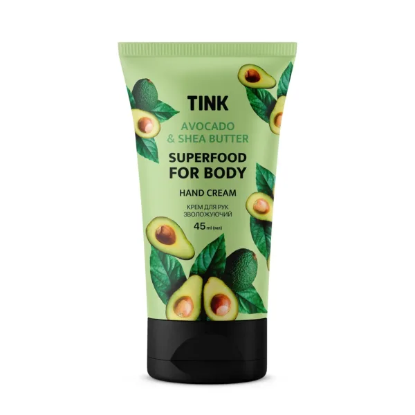 Tink - Зволожуючий крем для рук з авокадо, маслом авокадо та маслом карите, 45 мл