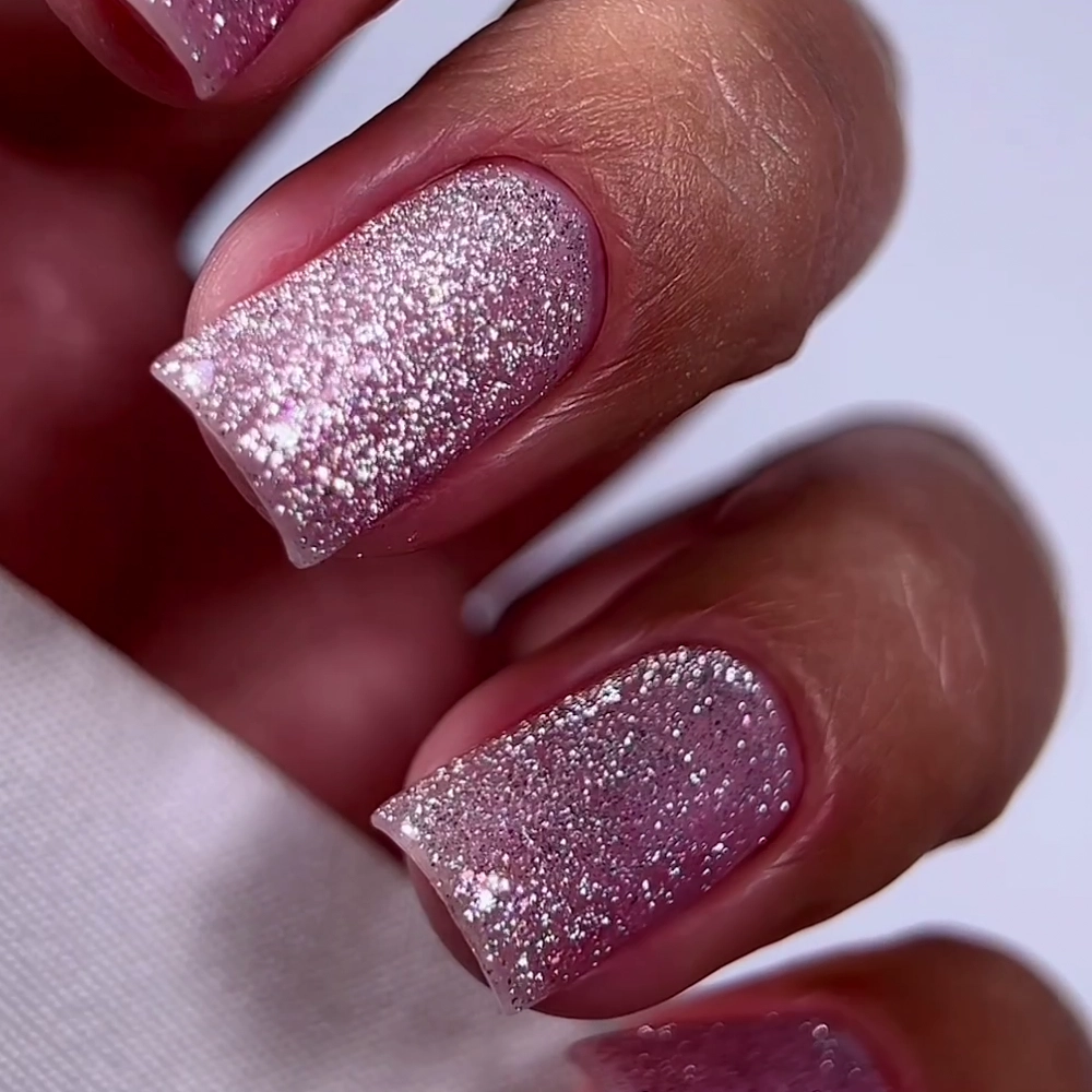 Oxxi - Гель-лак Brillant Cat № 05 ягідний з блискітками, 10 мл - Зображення 3
