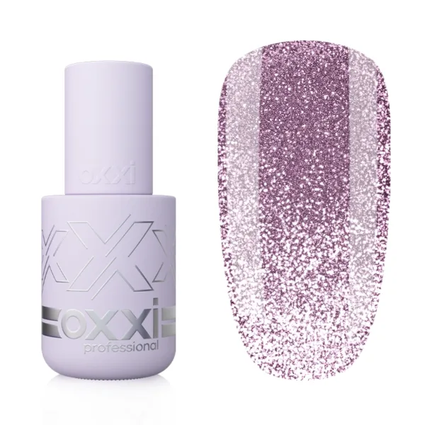 Oxxi - Гель-лак Brillant Cat № 05 ягідний з блискітками, 10 мл