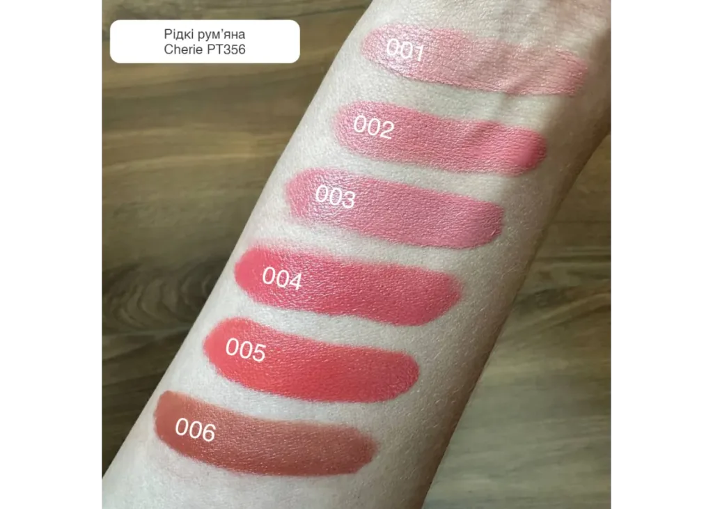 Topface - "Cherie Liquid Blush" (6 мл) № 01, Cotton Candy (кораловий) - Зображення 2