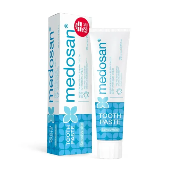 Medosan - Відбілююча зубна паста SensiWhite для чутливих зубів 75 мл